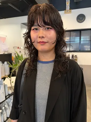 セミロング パーマ dogstar小林諒 パーマ/レイヤーのヘアスタイル