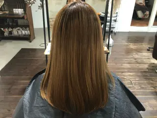 セミロング パーマ パル__レイヤー/パ ーマ/デザインカラーのヘアスタイル