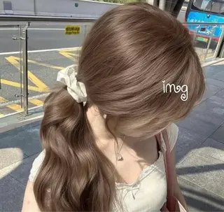 カラー aoi🍀暖色 /透明感カラー♡のヘアスタイル