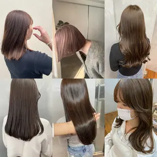 セミロング カラー 女性リピ90%🍨 🩷佐藤みずきのヘアスタイル