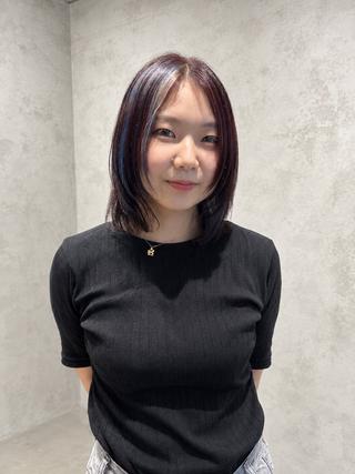 ミディアム 🍒透明感×艶カラー 🍒こなんのヘアスタイル