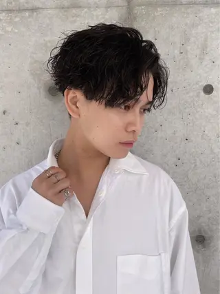 ショート パーマ メンズ 亀井隆汰/メンズ専門 パーマ/フェード可のヘアスタイル
