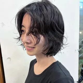 ショート パーマ 原宿/くるくるパーマ 🌴yacoのヘアスタイル