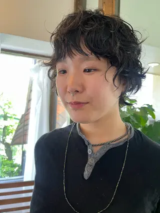 ショート 似合わせパーマ/ 山本銀次郎のヘアスタイル