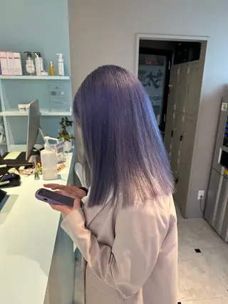ロング カラー 韓国風艶カラー🪽 yuuna🪽🍨のヘアスタイル