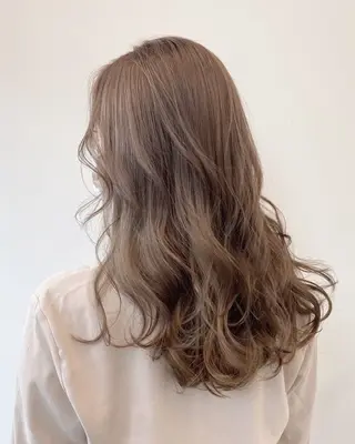 セミロング 🎀柔らか暖色カラ ー💕sayakaのヘアスタイル