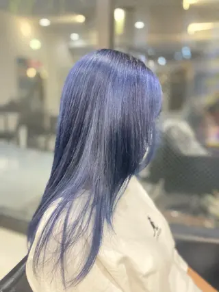 ロング カラー レイヤーカット 赤み消し　店長/大和のヘアスタイル