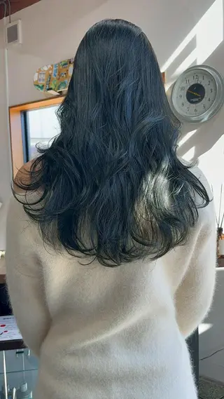 セミロング 馬場 涼平のヘアスタイル