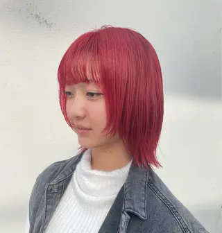 ショート カラー 柔め透明感血色カラー 暖色/レイヤー/ゆいのヘアスタイル
