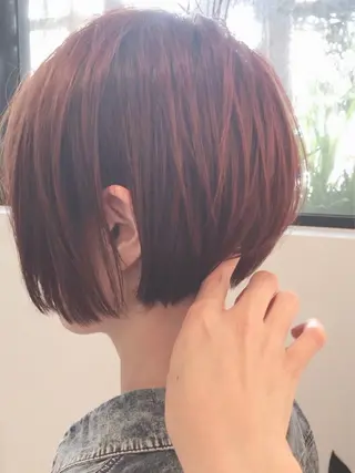 ショート カラー すきバサミを使わない カット✂️✨郡司泰之のヘアスタイル
