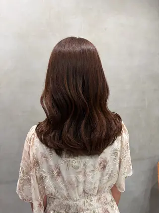 ミディアム カラー ブリーチ✨/似合わせ カラー🎀/Yuzuのヘアスタイル
