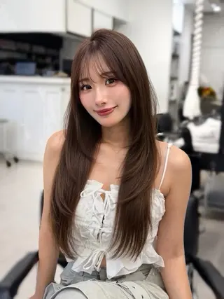 ロング 韓国ヘア×2way 🇰🇷和知拓郎のヘアスタイル