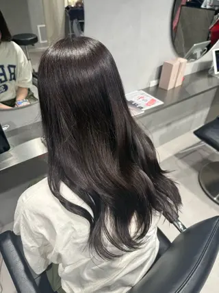 ロング カラー 藤岡 里菜のヘアスタイル