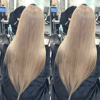 ロング バレイヤージュ ボブ🌈ナツヤのヘアスタイル
