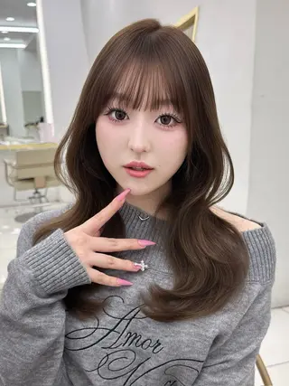 セミロング 森田 真由香のヘアスタイル
