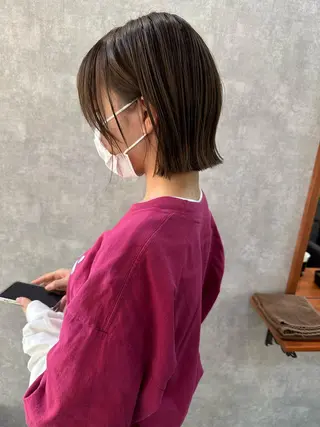 ショート モテ髪/ボブ/ショー ト/アダチフウトのヘアスタイル