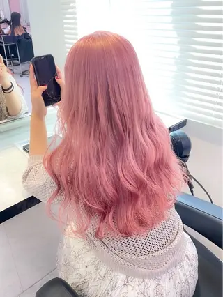 セミロング カラー ヘアアレンジ 透明感/艶髪/💖 トレンドスタイル💖のヘアスタイル