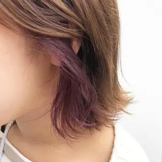 ミディアム 中川 結のヘアスタイル