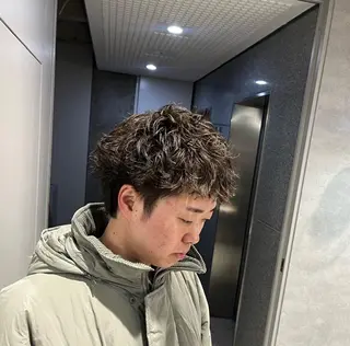 ショート カラー パーマ メンズ 🔥メンズ 特化🔥菊水皐暉🔥のヘアスタイル
