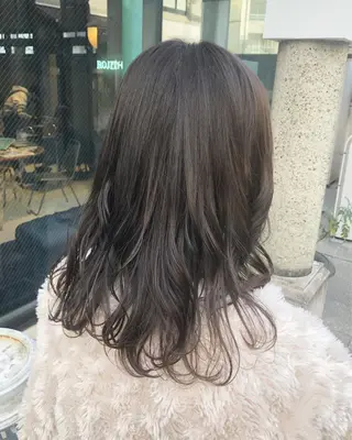 ミディアム カラー ヘアアレンジ TOKI /透明感/原宿のヘアスタイル