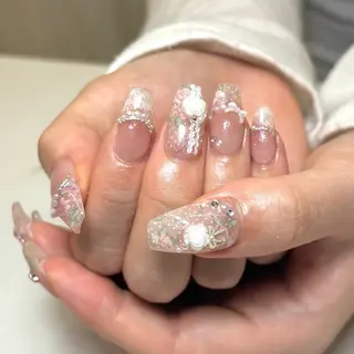 ネイル yuki❄️堺筋本町 韓国ワンホンのネイルデザイン