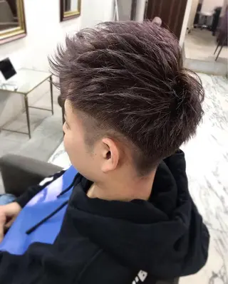 ショート カラー メンズ メンズ縮毛矯正 細谷碧海のヘアスタイル