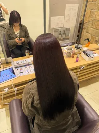 ロング カラー 松村 美紗のヘアスタイル