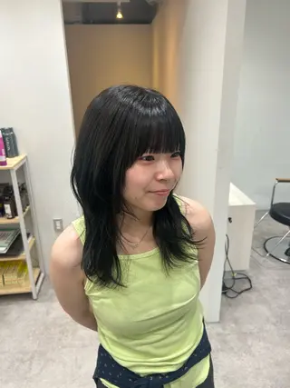 セミロング カラー ヘアアレンジ ボブ /ニュアンス/ satomi🧸💖のヘアスタイル