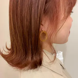 ミディアム カラー 暖色/ブリーチカラー 🎀 M i k uのヘアスタイル