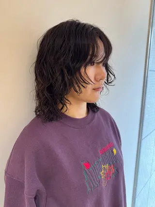 ミディアム 🧤ル ウ🧤のヘアスタイル