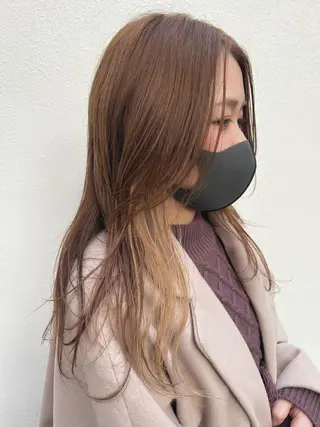 セミロング カラー 「sumi」 AMIのヘアスタイル