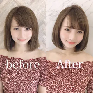 ミディアム カラー Yoko🫧縮毛矯正 艶髪✨️髪質改善🫧のヘアスタイル
