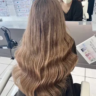 ロング カラー 縮毛矯正/ワンカラー モデル募集🫧田村のヘアスタイル