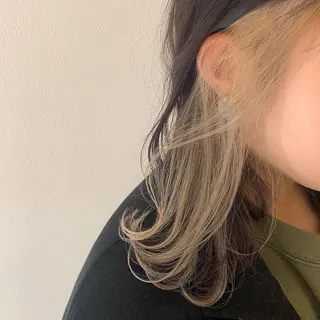 セミロング カラー ヘアアレンジ 🍒暖色✖️レイヤー /Haruna🍒のヘアスタイル