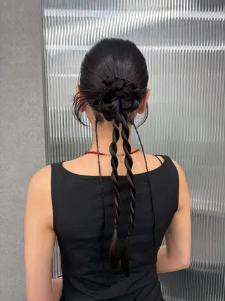 ヘアアレンジ saya🍀/透明感 カラー/ヘアセットのヘアスタイル