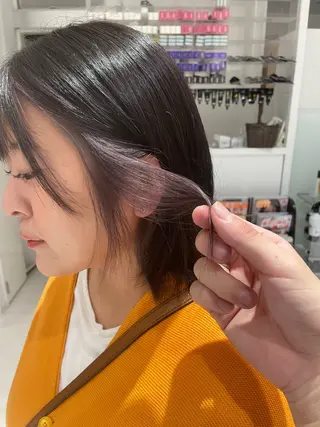ミディアム カラー 佐々木 空人のヘアスタイル
