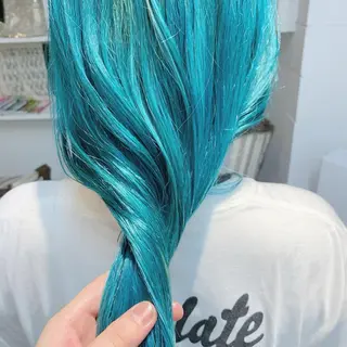 セミロング カラー フルガキ ハルカ天神美容室のヘアスタイル