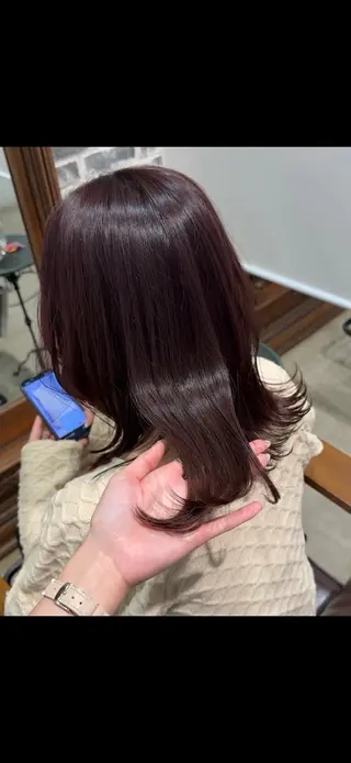 ミディアム カラー お呼ばれヘア✨️ Akari🧸🤍のヘアスタイル