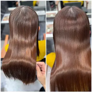 ロング JIN|朝楽になる 乾かしただけで極艶髪のヘアスタイル
