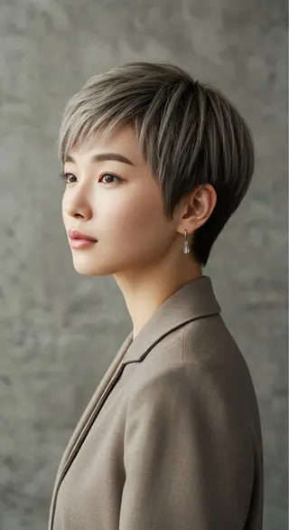 ショート カラー さく/髪質改善× 縮毛矯正/町田のヘアスタイル