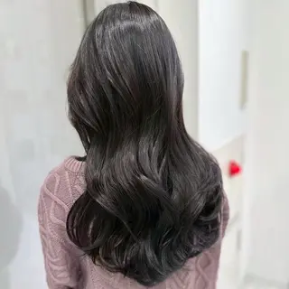 ロング カラー 🧸レイヤー× ベージュ🥯カホ🍯のヘアスタイル