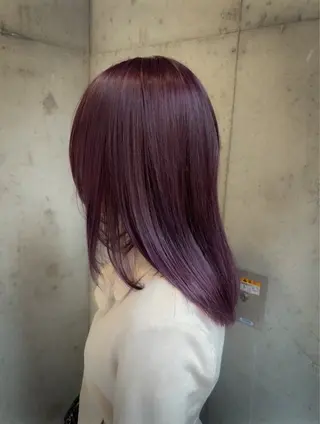 ミディアム カラー 🌝ぷる艶ハイトーン 柔らかヘア🍅まあやのヘアスタイル