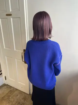 ミディアム カラー MIOベージュカラー 柔らかいカラーのヘアスタイル