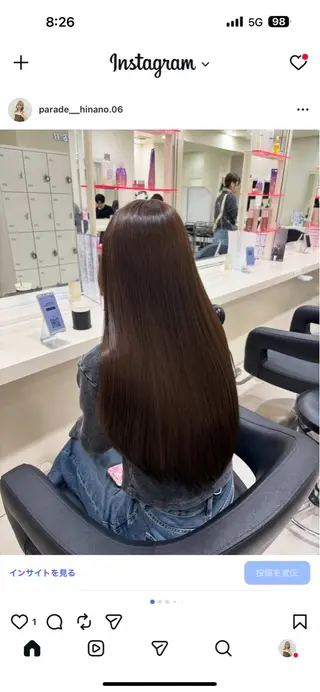 ロング カラー 🌿‬透明感カラー 🫧ひなの🧸のヘアスタイル