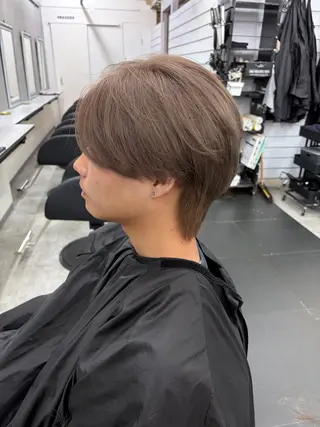 ショート カラー メンズ ダブルカラー メンズパーマ大成のヘアスタイル