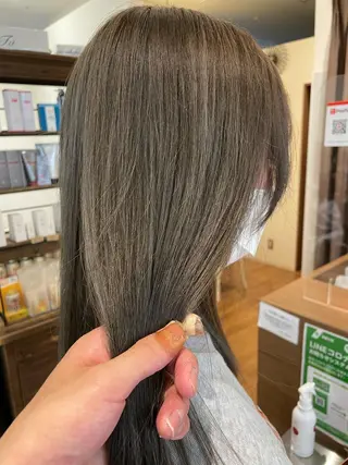 ロング カラー 髪質改善/ブリーチ 田代 龍我のヘアスタイル