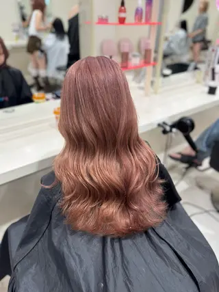 セミロング カラー 🤎モテ髪&透明感 ミルクティー🥣🤎のヘアスタイル