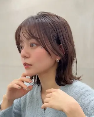 ショート カラー 顔周り✂️透明感 レイヤー/みっきーのヘアスタイル