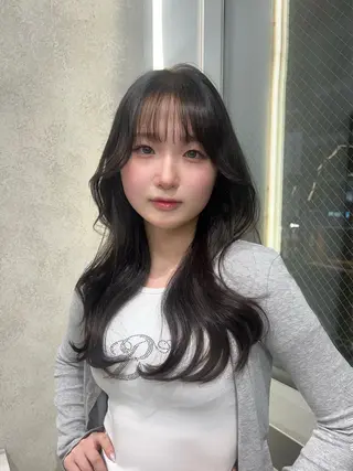 ロング 韓国ヘア 🇰🇷 natsukiのヘアスタイル