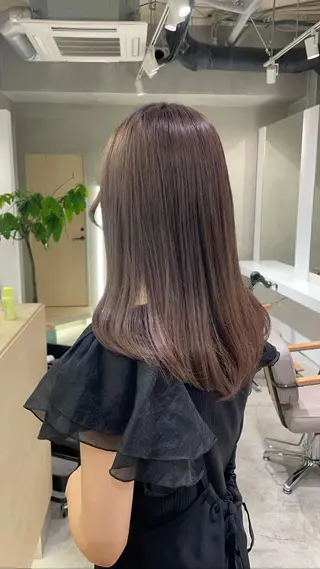 パーマ hana🍑 ブリーチなしピンクのヘアスタイル